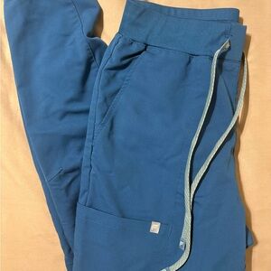 Caribbean Blue Jogger Scrub Pants and Top